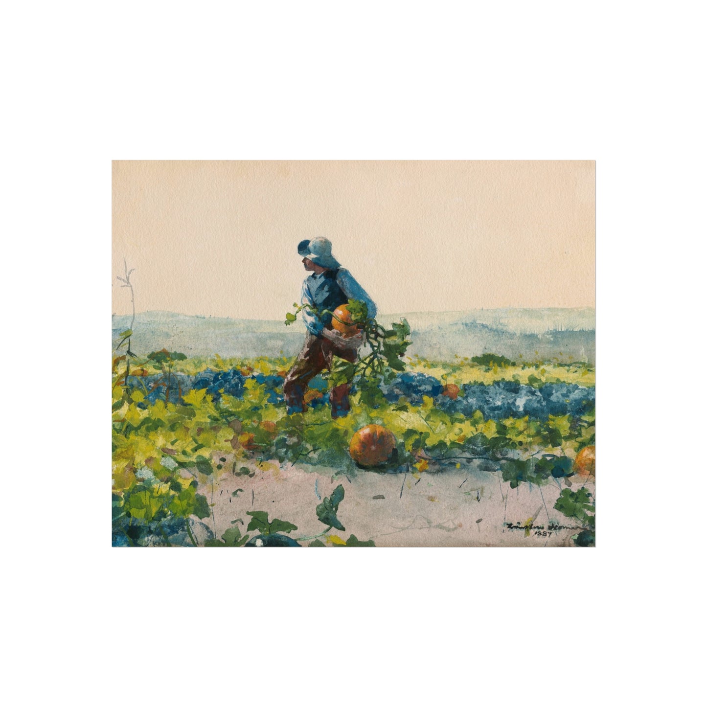 Winslow Homer - For to Be a Farmer's Boy | Fine Art Poster