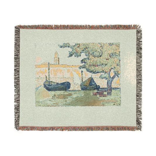 The Port of St. Tropez II — Signac Tapestry Blanket