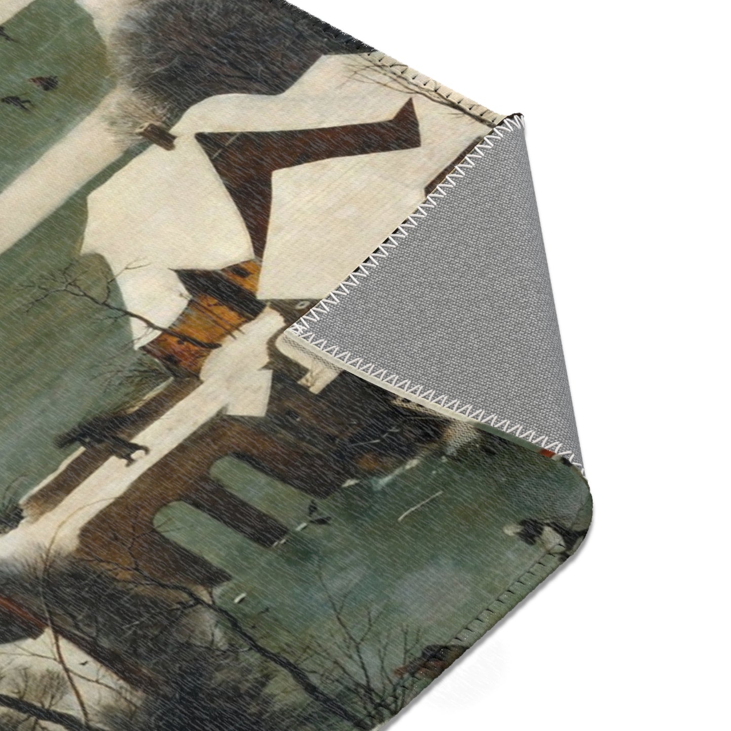Pieter Bruegel the Elder - Hunters in the Snow (Winter) - Google Art Project | Area Rug