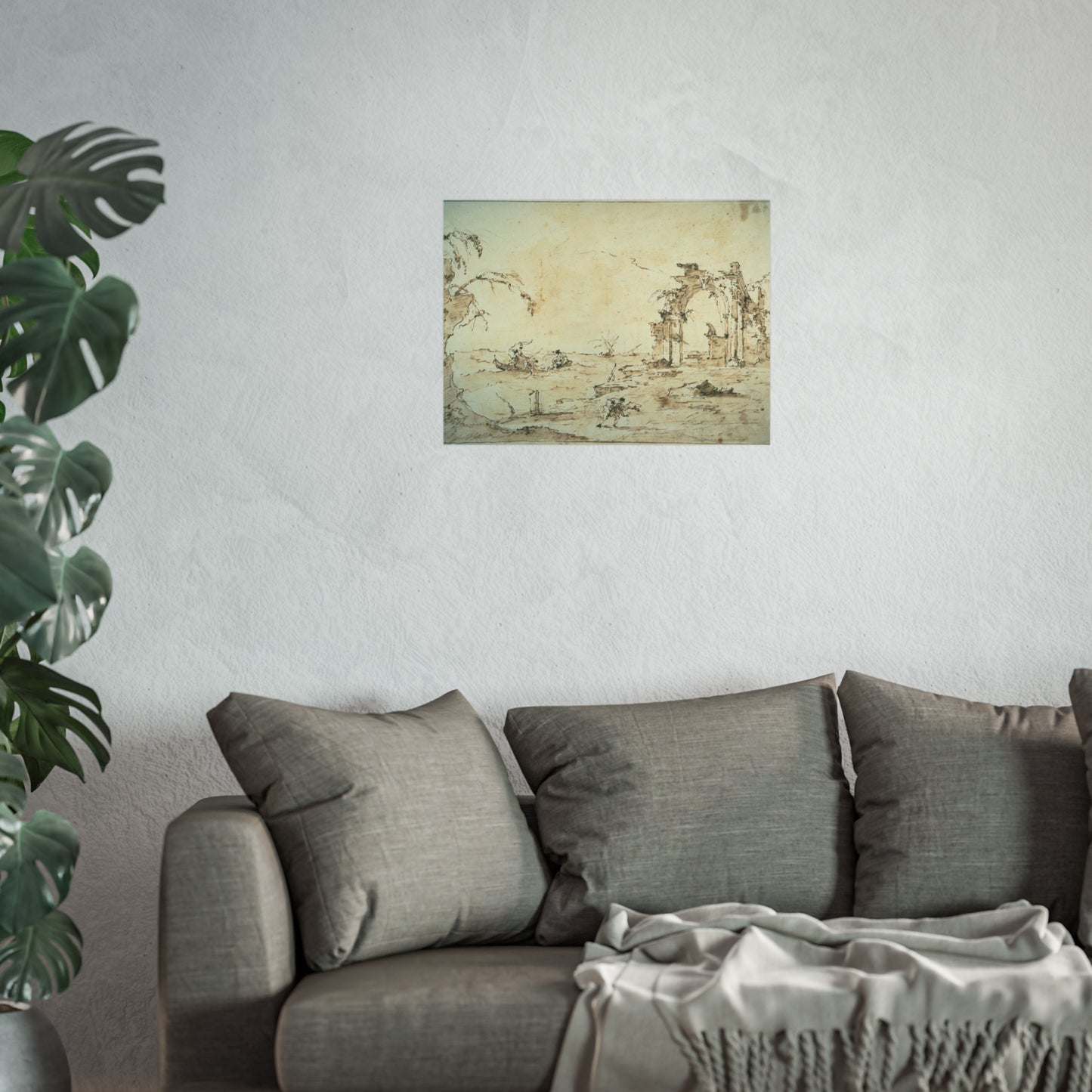 Francesco Guardi - Capriccio with a Squall on the Lagoon | Fine Art Poster
