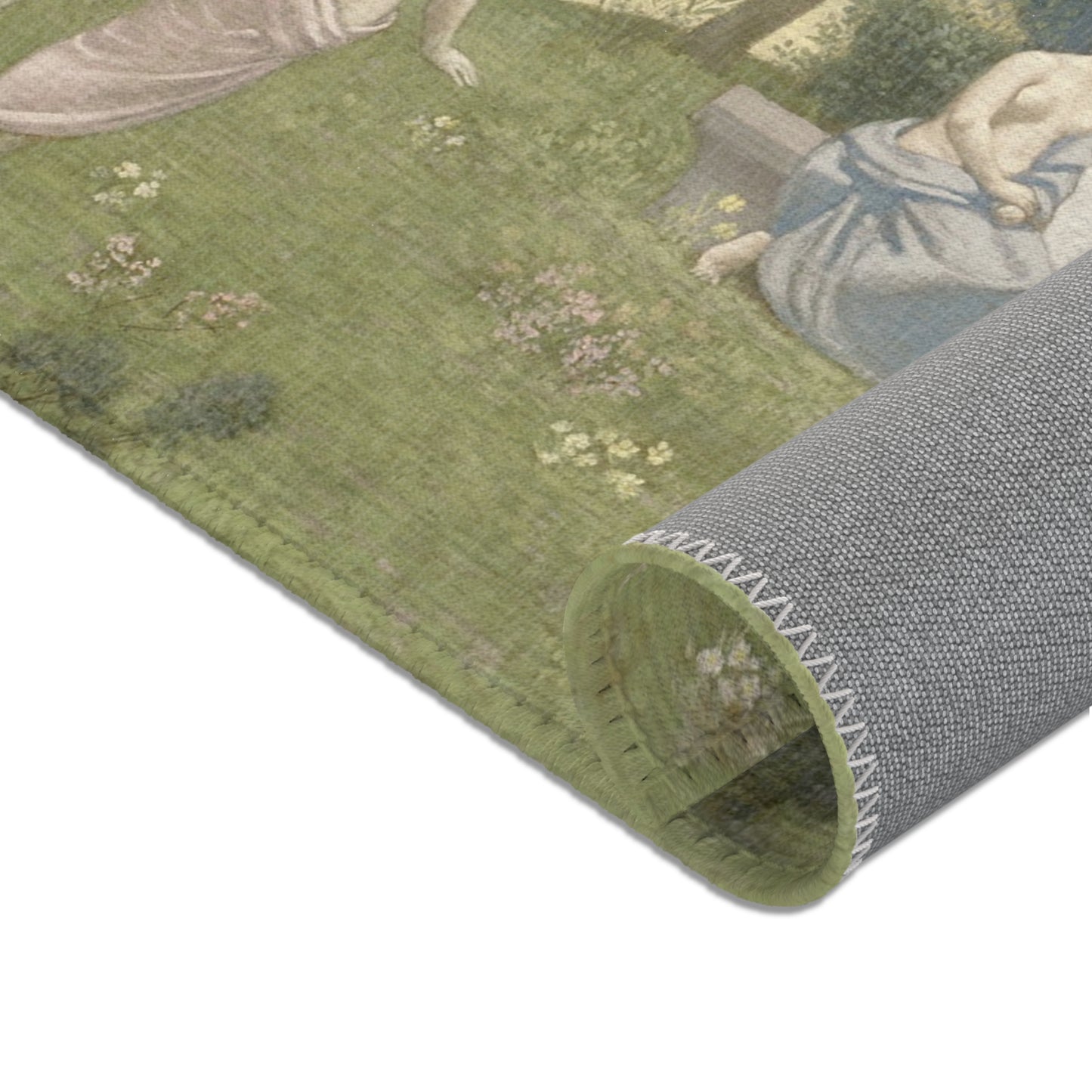 Pierre Puvis de Chavannes - The Sacred Grove, Beloved of the Arts and the Muses | Area Rug