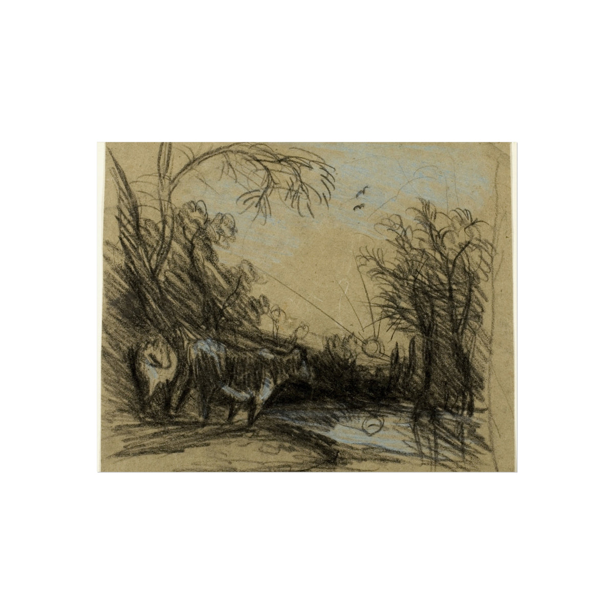 Landscape with Cows — John Constable Fine Art Poster