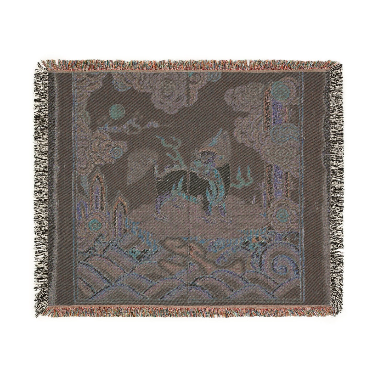 130_rank-badge-buzi | Woven Tapestry Blanket