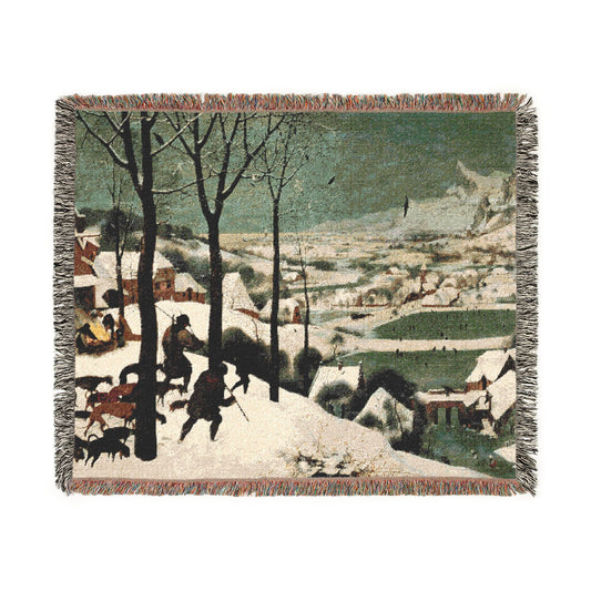 Hunters in the Snow — Bruegel Tapestry Blanket