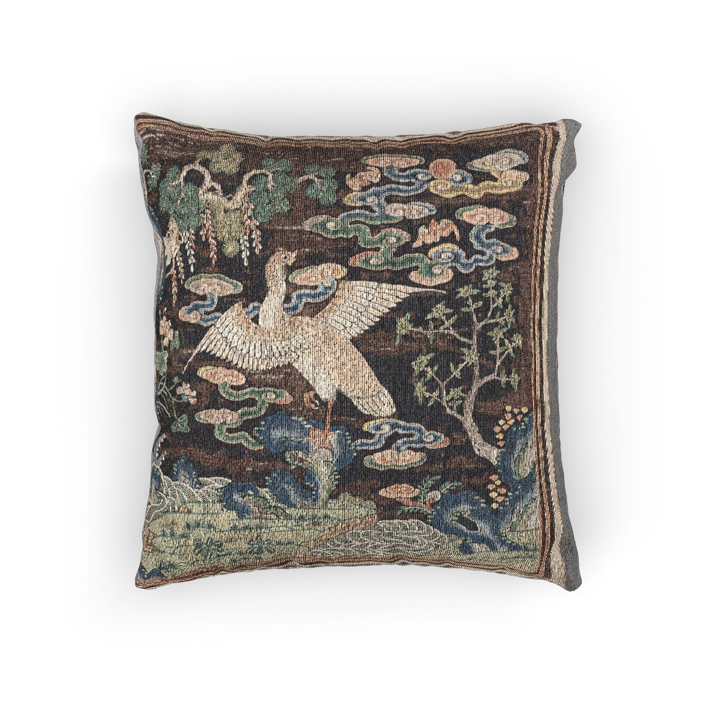 147_rank-badge-with-wild-goose | Woven Pillow