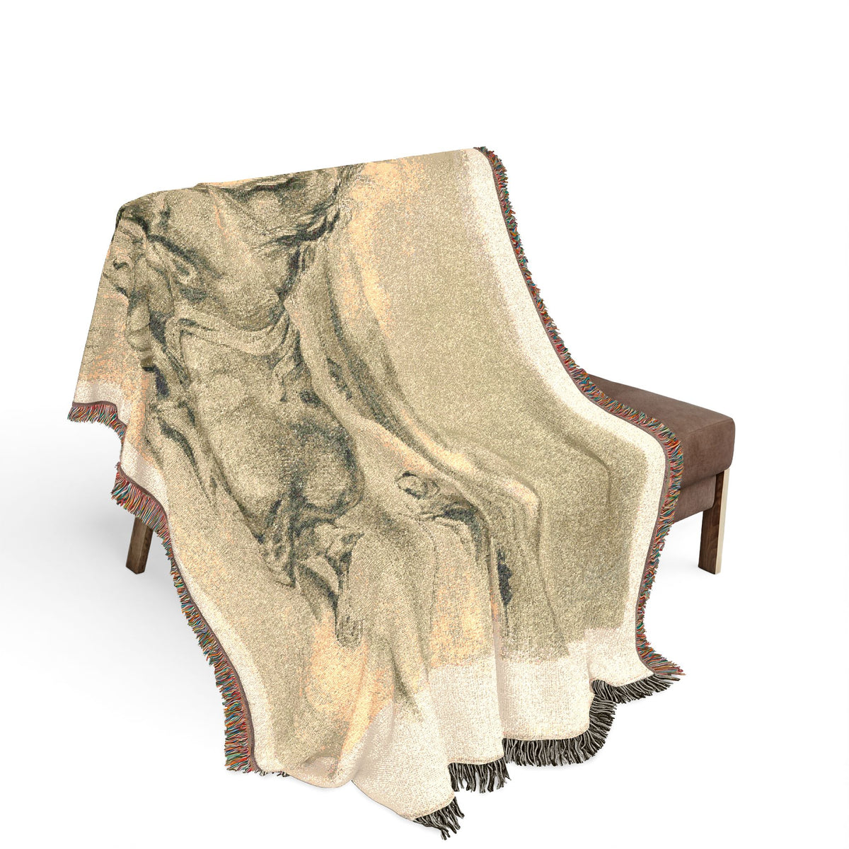 Fallen Horse and Dead Knight — Delacroix Tapestry Blanket