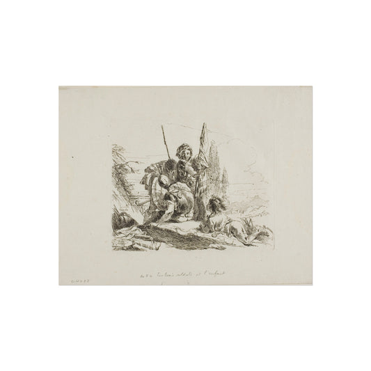 Three Soldiers and a Boy — Giovanni Battista Tiepolo Fine Art Poster