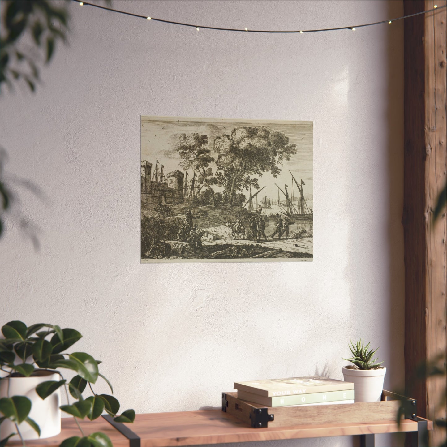 Claude Lorrain - Coast Scene with an Artist Drawing | Fine Art Poster