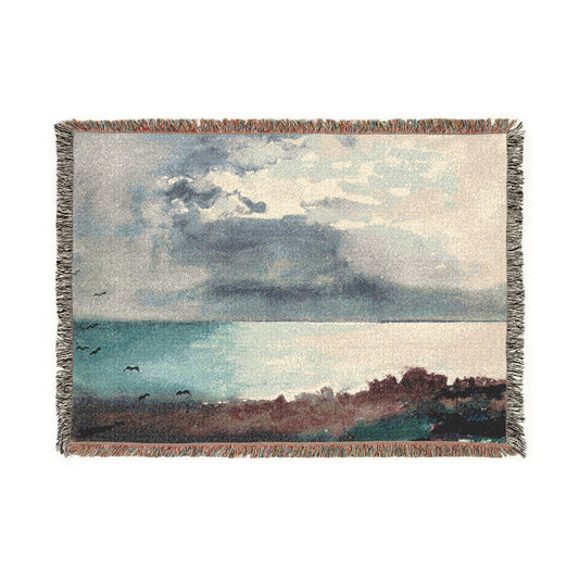 Breaking Storm, Coast of Maine — Homer Tapestry Blanket