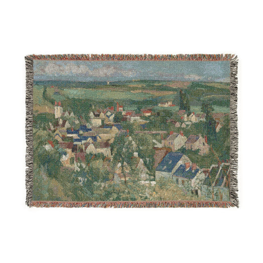 Auvers, Panoramic View — Cézanne Tapestry Blanket