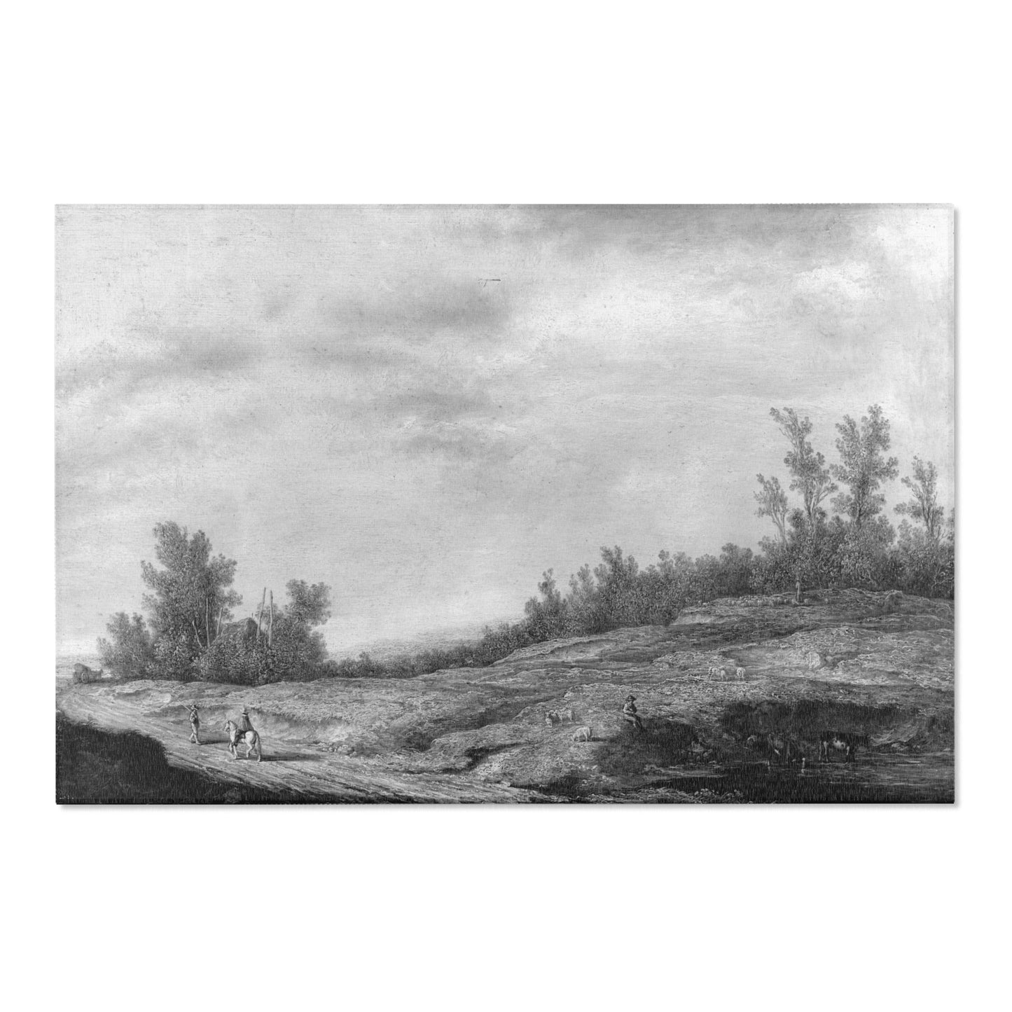 Aelbert Cuyp (1620 - 1691) - Spring landscape - 861G - Gemäldegalerie | Area Rug