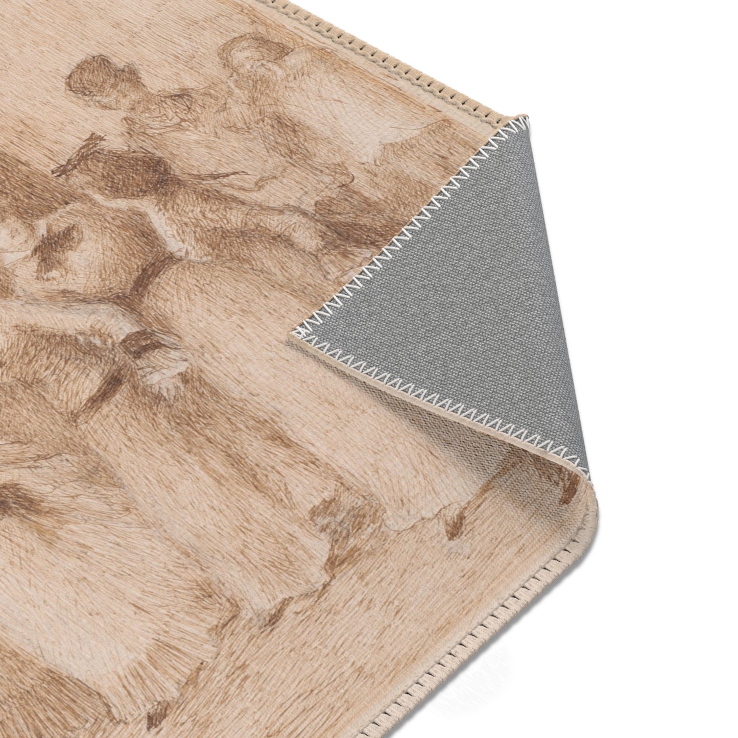 Pierre-Auguste Renoir - Workers' Daughters on the Outer Boulevard (Illustration for Émile Zola's L'Assommoir ) | Area Rug