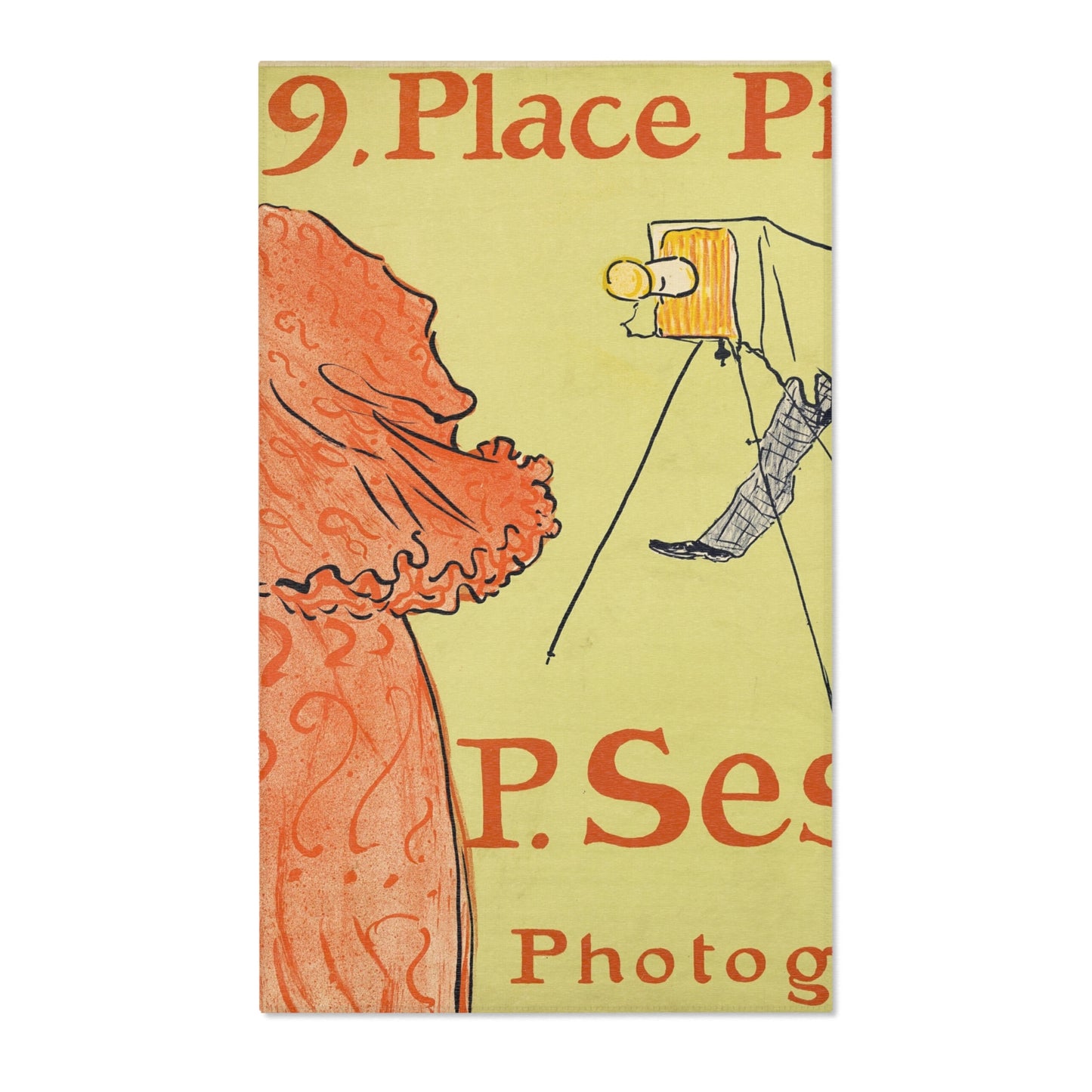 Henri de Toulouse-Lautrec - The Photographer Sescau | Area Rug