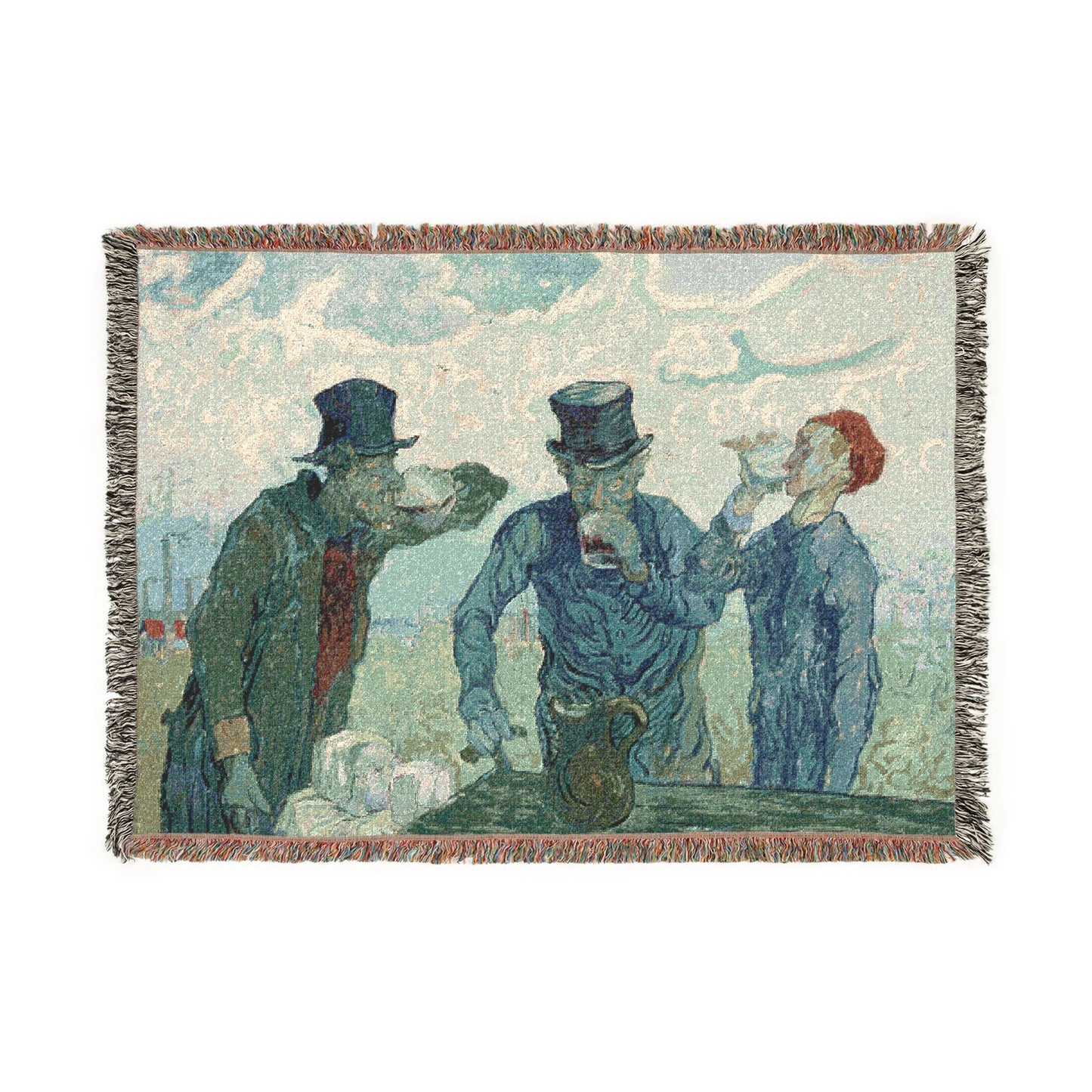 Vincent van Gogh - The Drinkers | Woven Tapestry Blanket