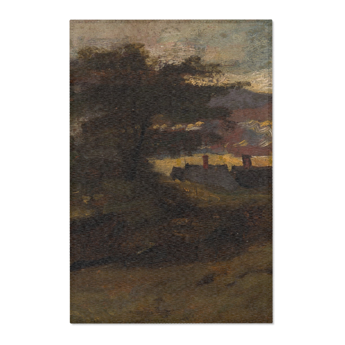 Landscape with Cottages — Constable Area Rug