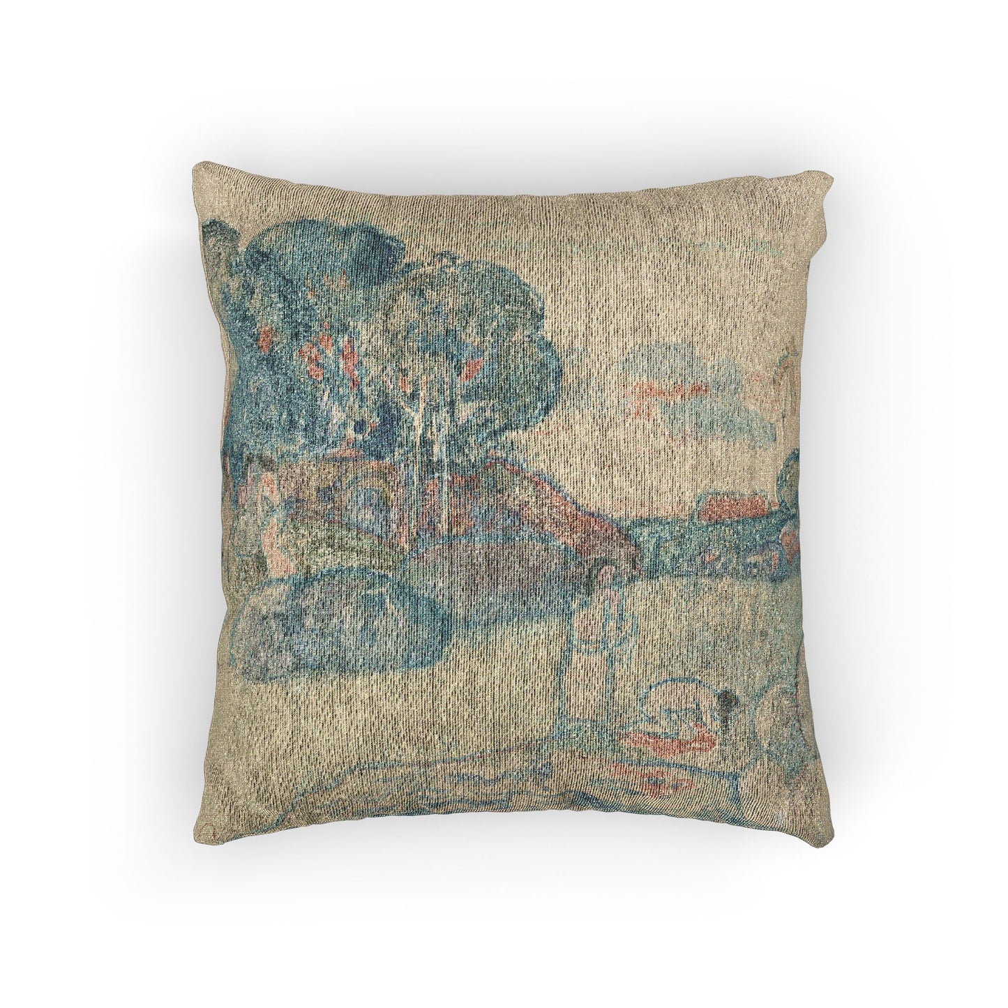Paul Gauguin - Tahitian Landscape | Woven Pillow