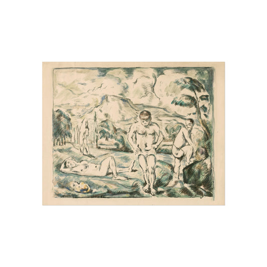Large Bathers — Paul Cézanne Fine Art Poster