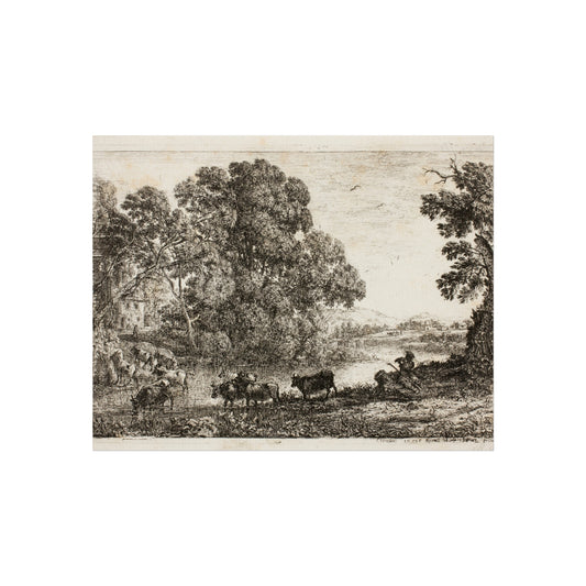 The Cowherd — Claude Lorrain Fine Art Poster