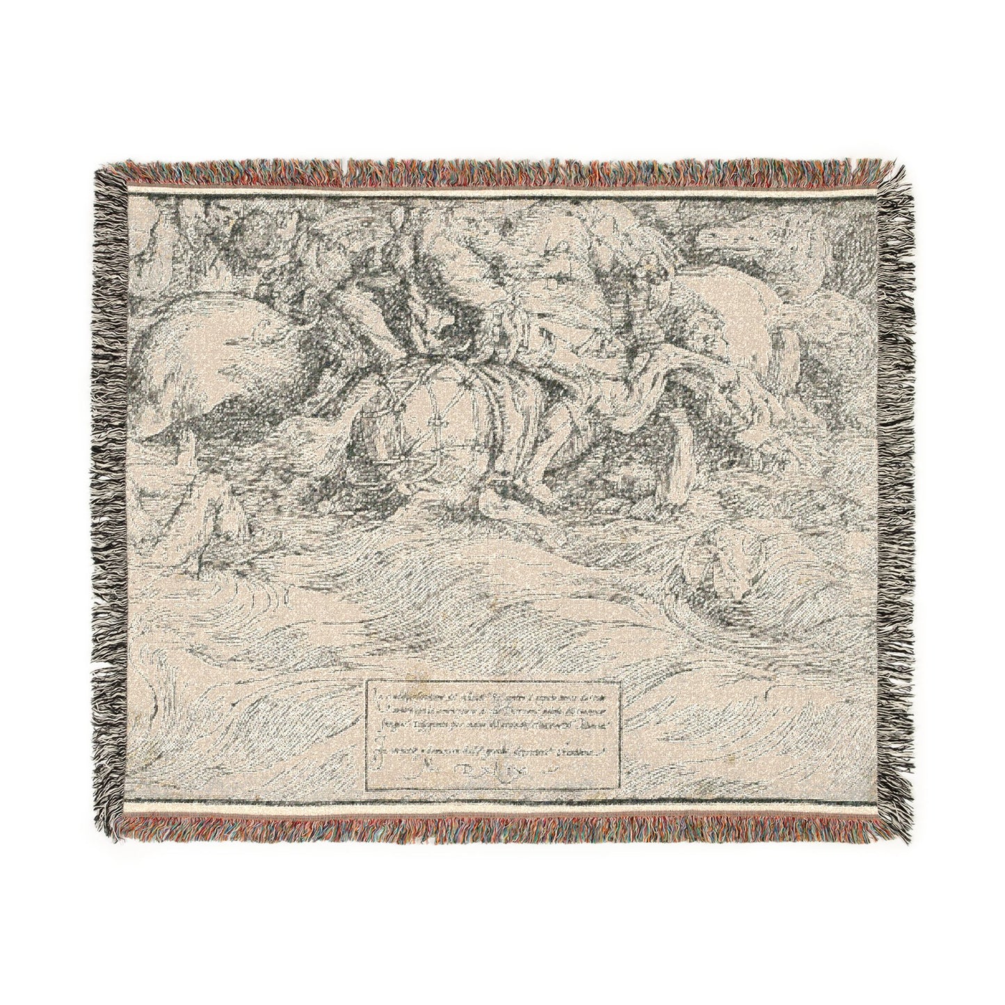 Titian - The Submersion of Pharaoh's Army in the Red Sea | Woven Tapestry Blanket