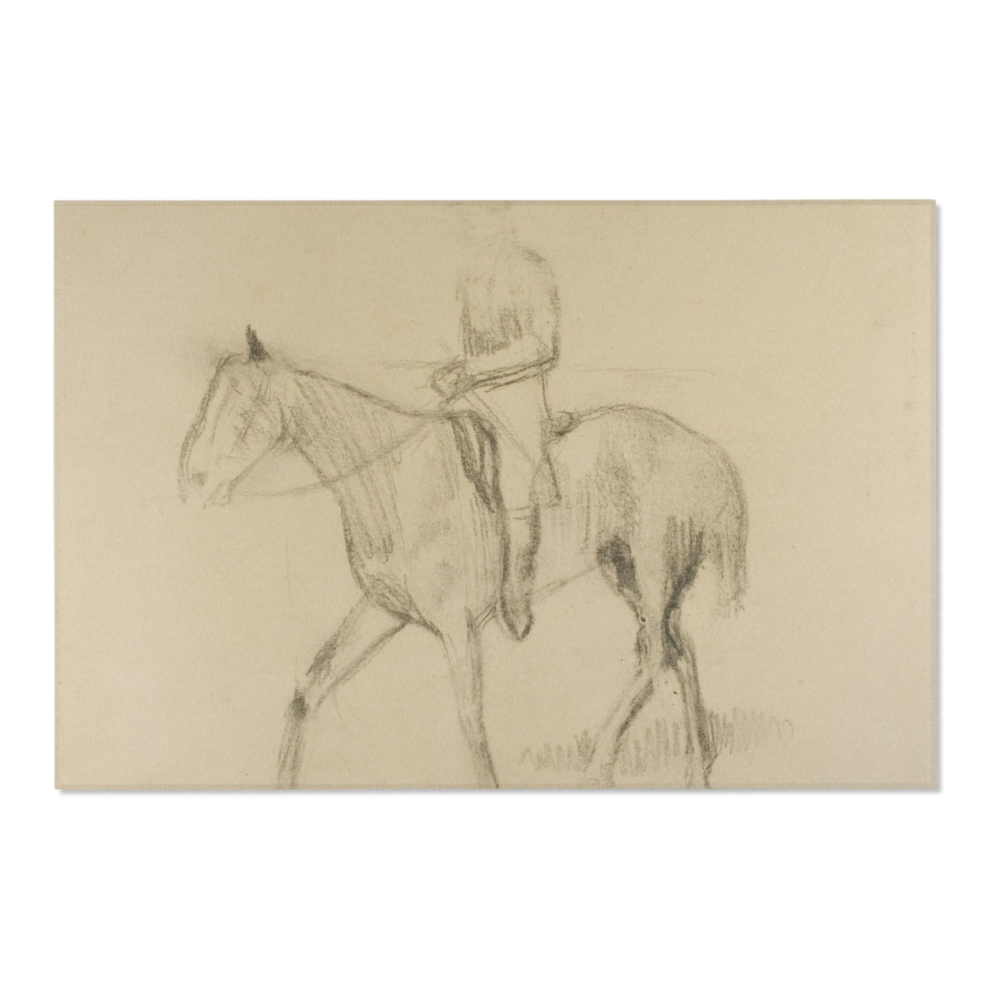 Hilaire Germain Edgar Degas - Horse and Rider | Area Rug
