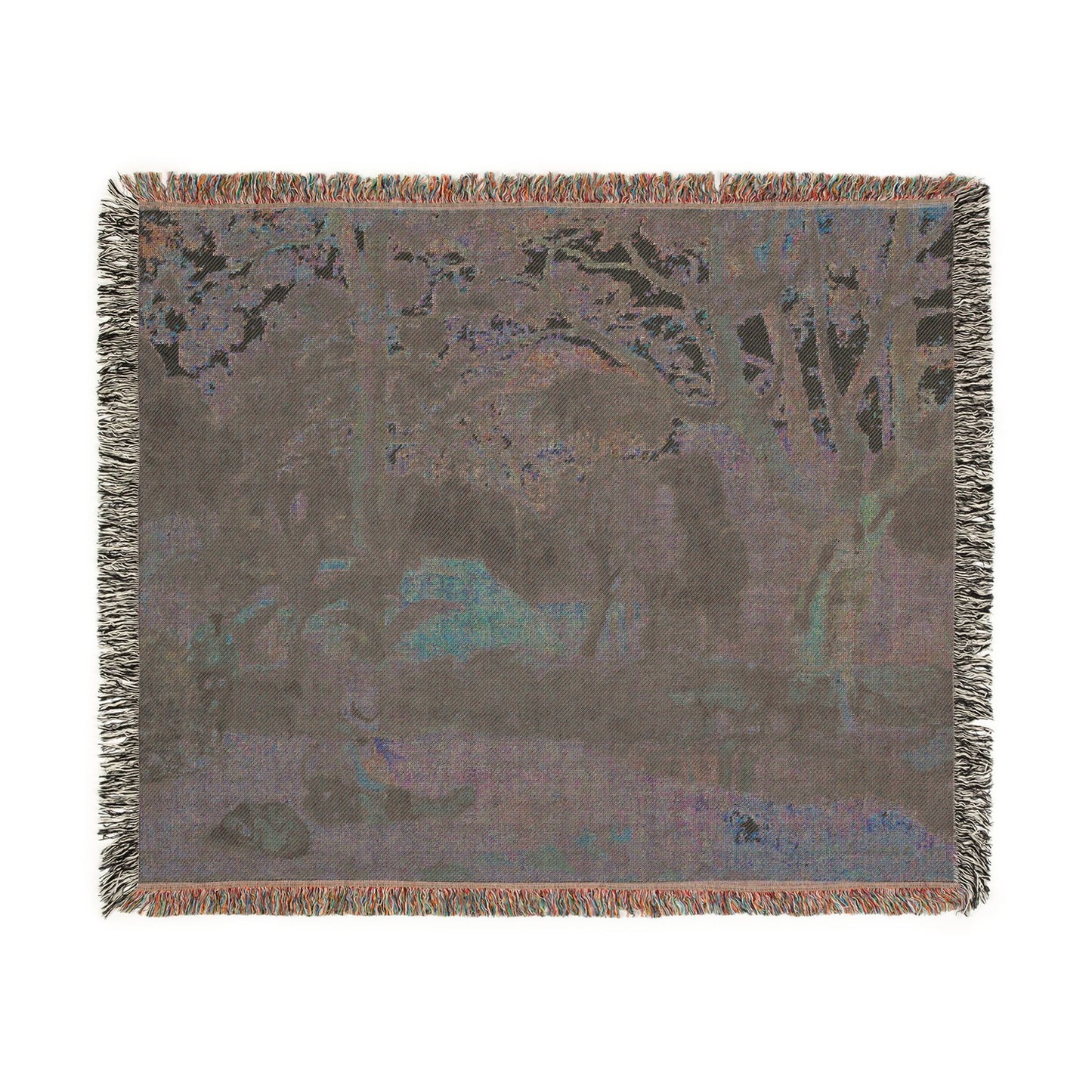 Paul Gauguin - Te raau rahi (The Big Tree) | Woven Tapestry Blanket