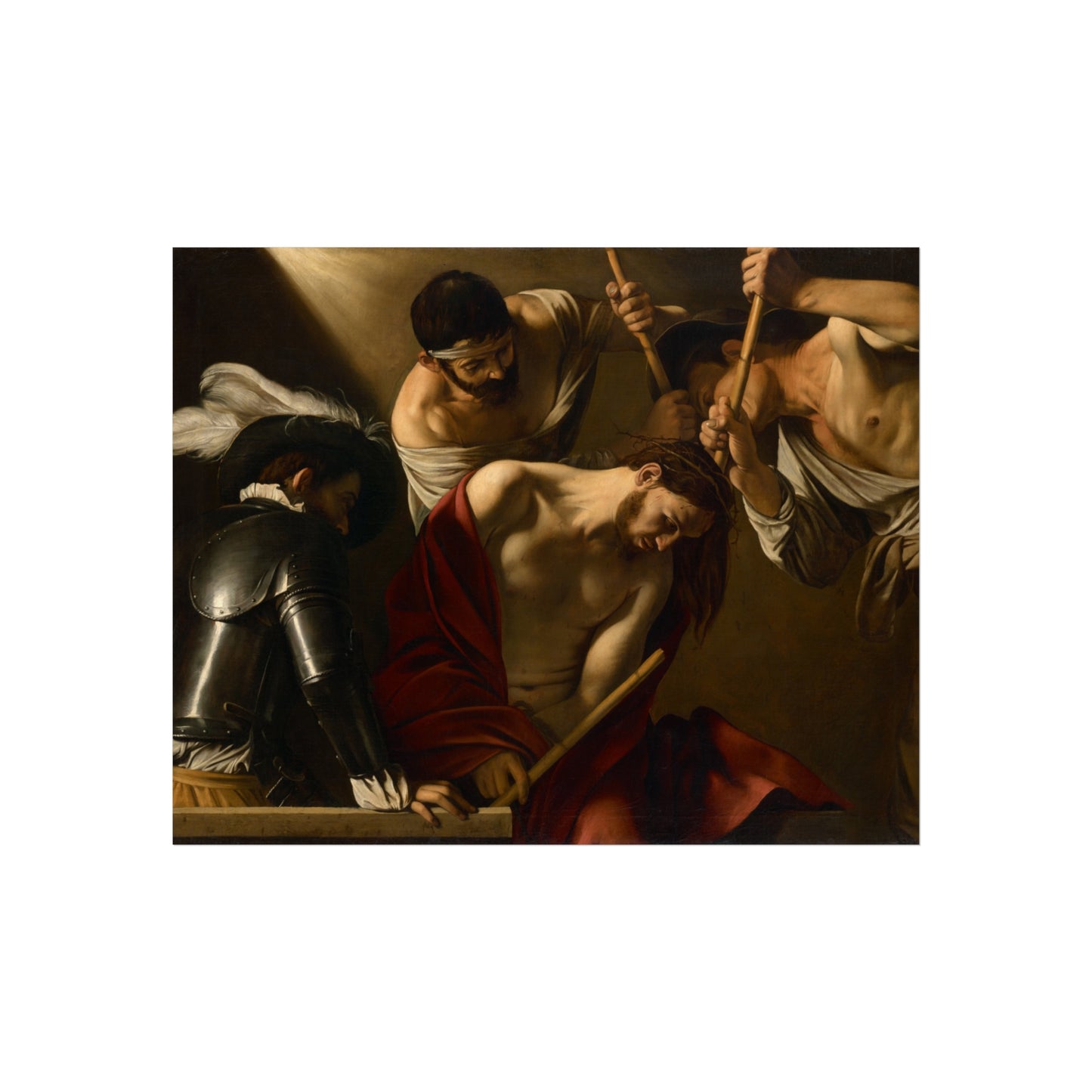 Michelangelo Merisi, called Caravaggio - The Crowning with Thorns - Google Art Project | Fine Art Poster