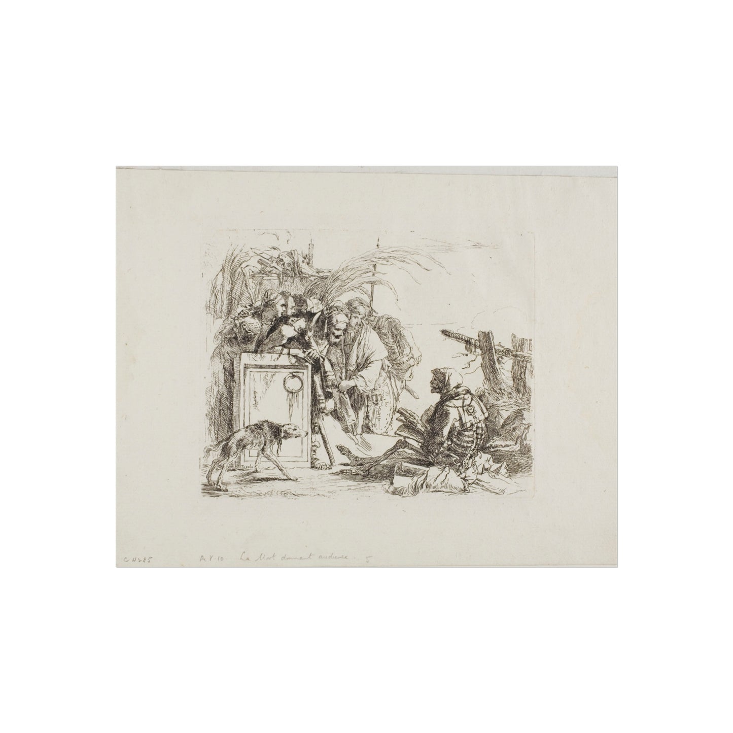 Giovanni Battista Tiepolo - Death Giving Audience, from Capricci | Fine Art Poster