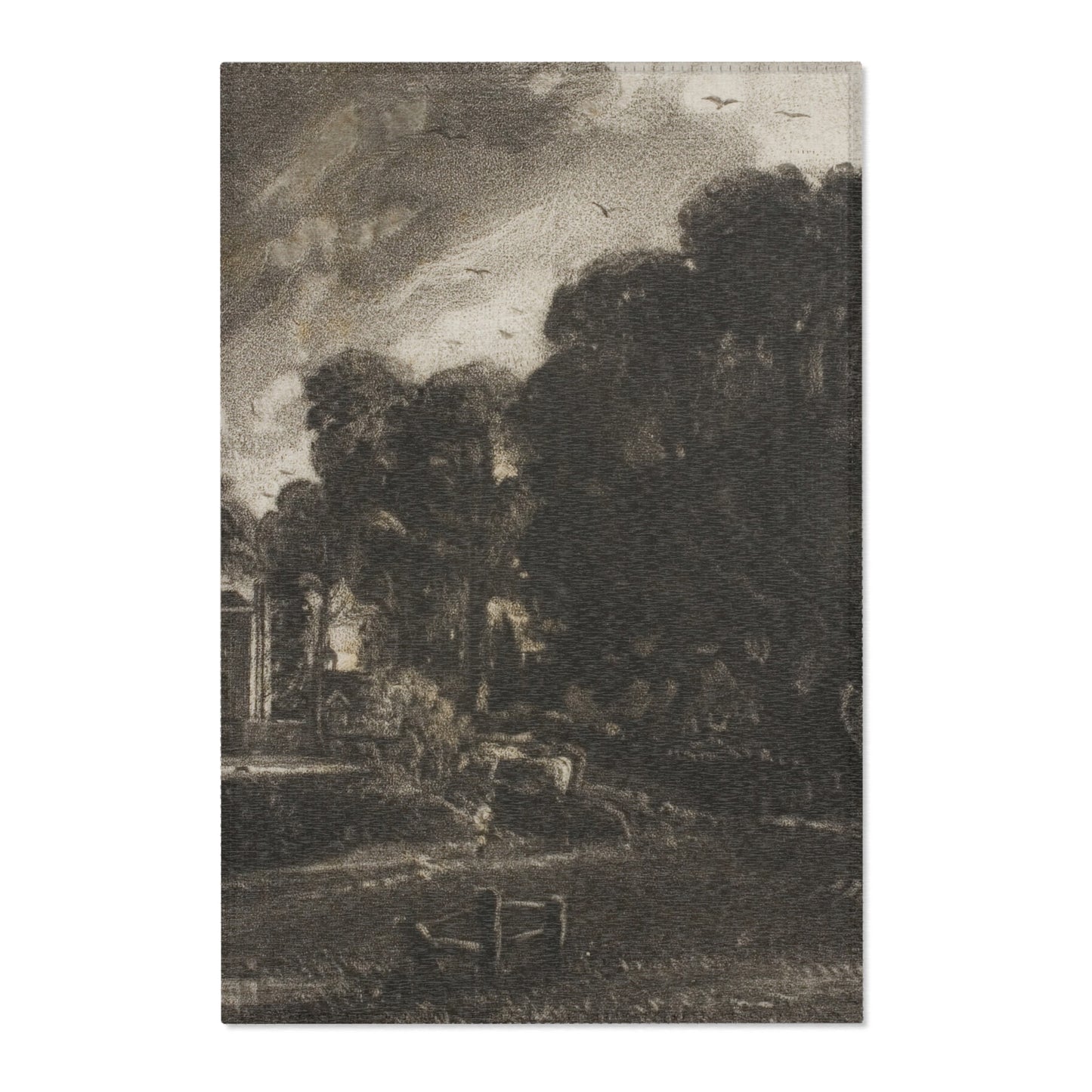 David Lucas - Frontispiece, to Mr. Constable's English Landscape, East Bergholt, Suffolk | Area Rug