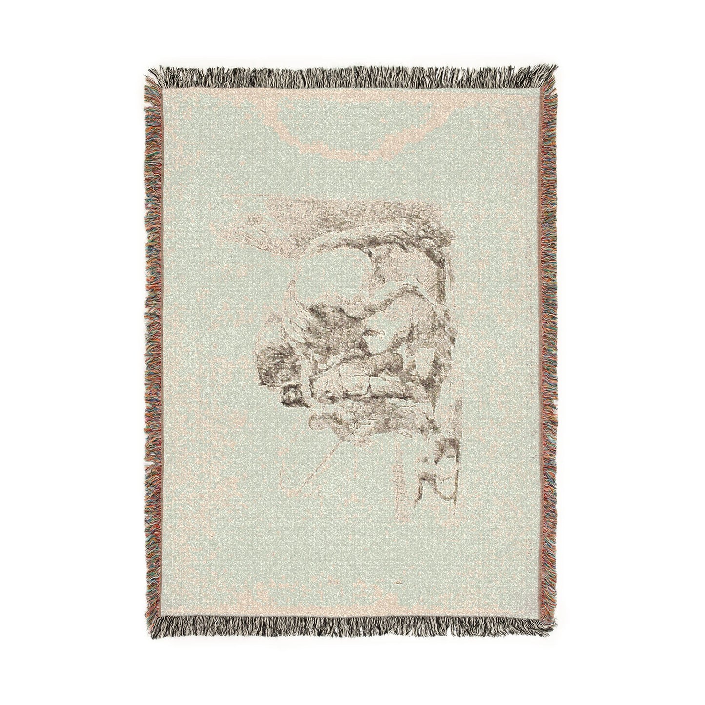 Giovanni Battista Tiepolo - The Rider Standing by His Horse, from Capricci | Woven Tapestry Blanket