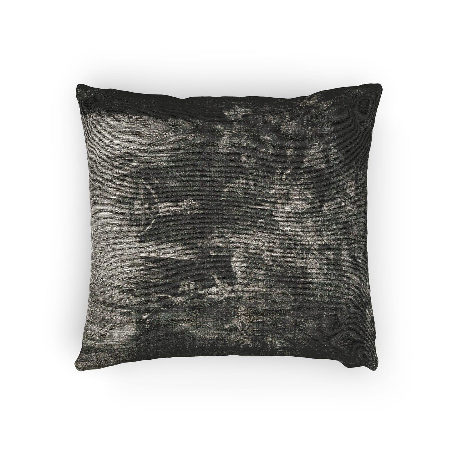 Rembrandt van Rijn - Christ Crucified between the Two Thieves The Three Crosses | Woven Pillow