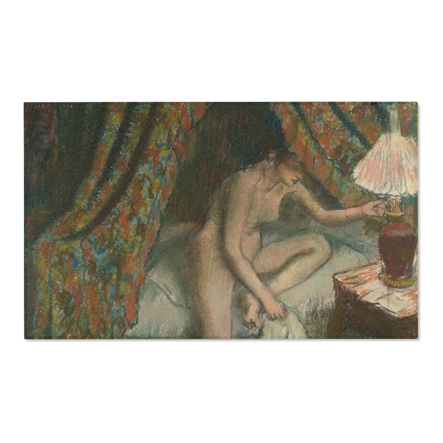 Hilaire Germain Edgar Degas - Retiring | Area Rug
