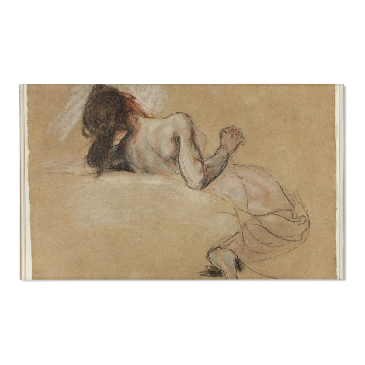 Crouching Woman — Delacroix Area Rug