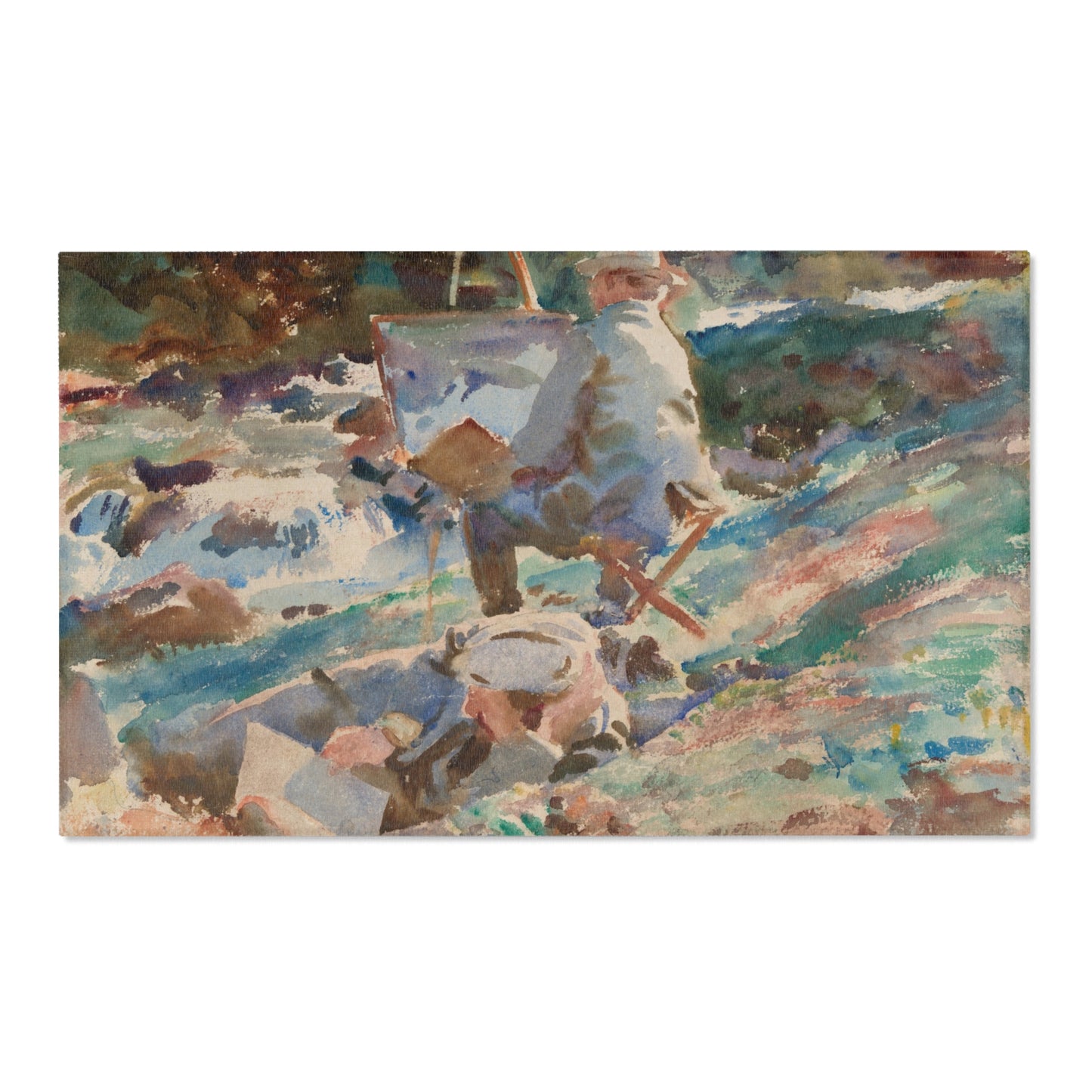 John Singer Sargent - An Artist at His Easel | Area Rug