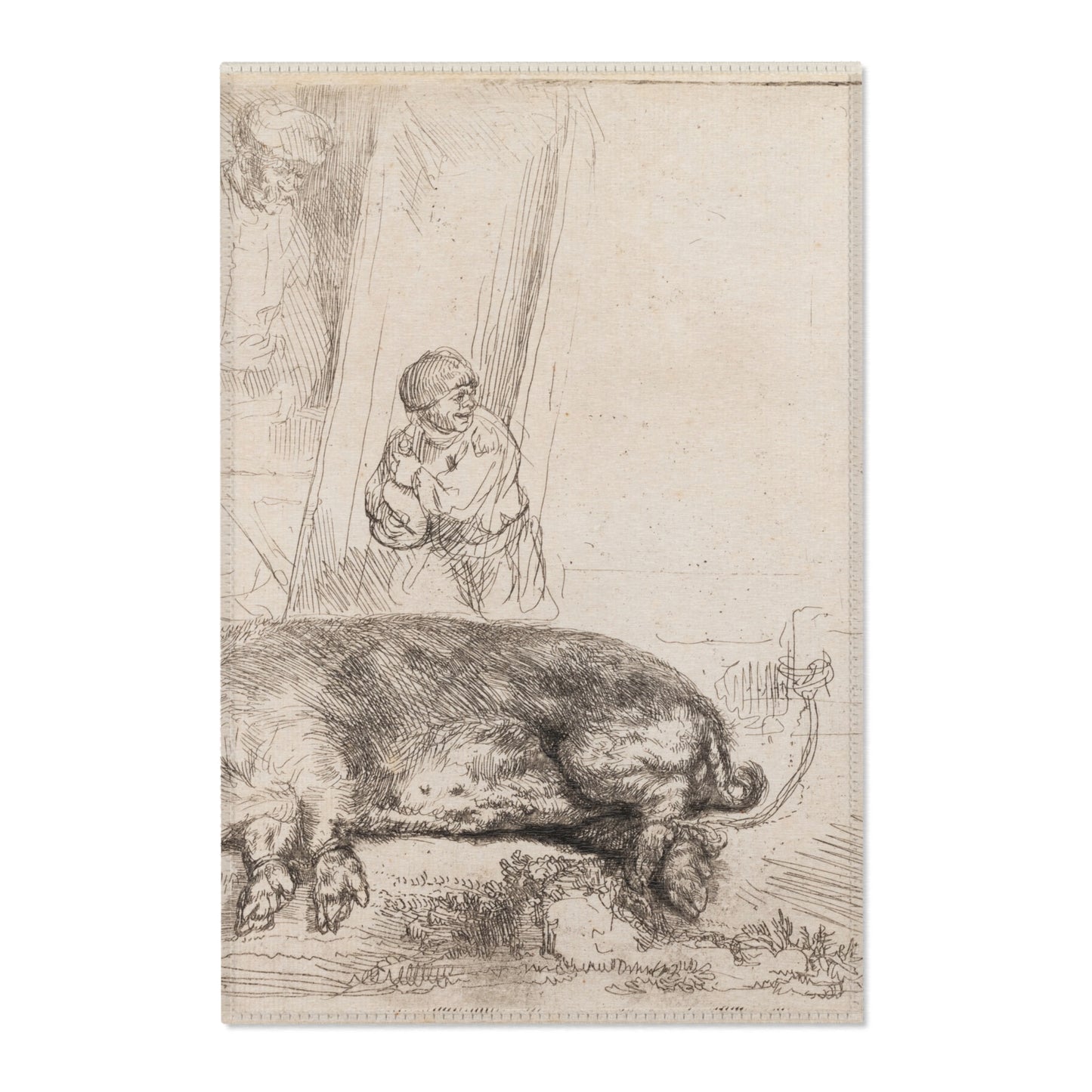 Rembrandt van Rijn - The Hog | Area Rug