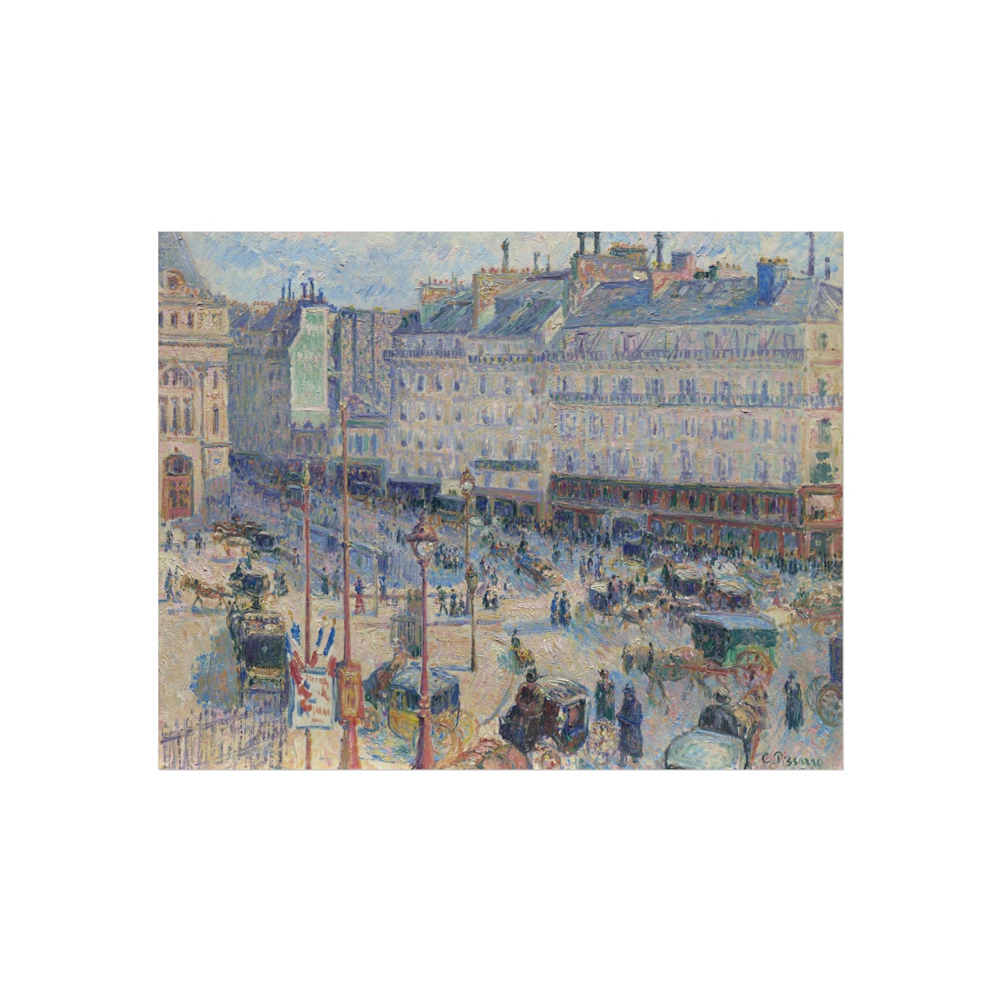 Camille Pissarro - The Place du Havre, Paris | Fine Art Poster