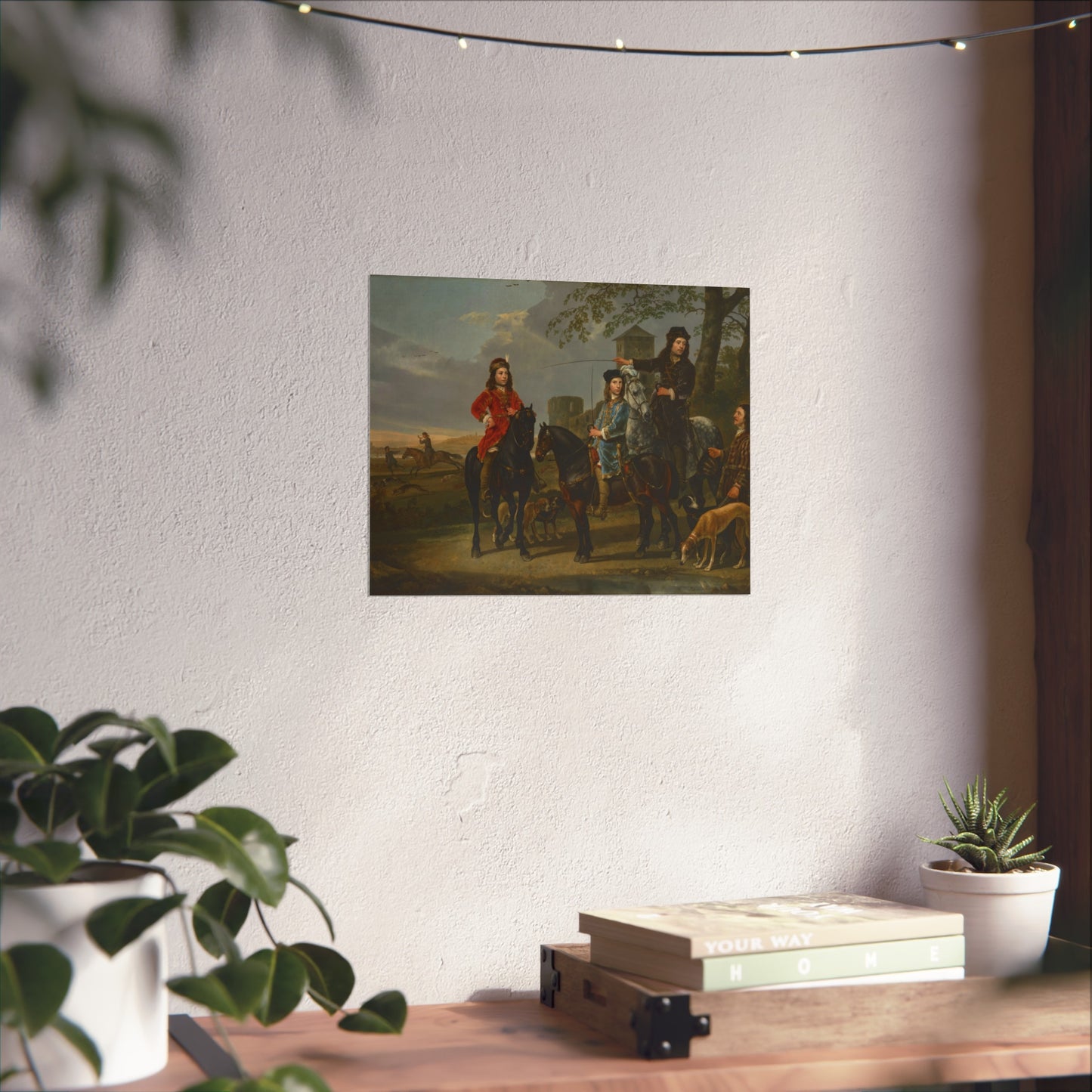Equestrian Portrait of Cornelis (1639–1680) and Michiel Pompe van Meerdervoort (1638–1653) with Their Tutor and Coachman | Fine Art Poster
