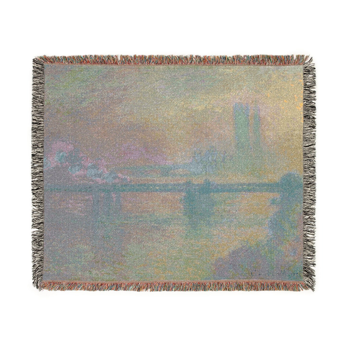 Claude Monet - Charing Cross Bridge, London | Woven Tapestry Blanket