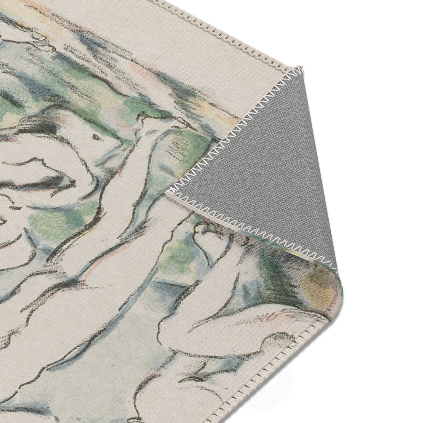 Paul Cezanne - Small Bathers | Area Rug