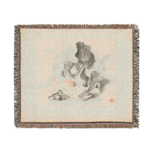 Children Playing Blindman's Buff Tapestry Blanket