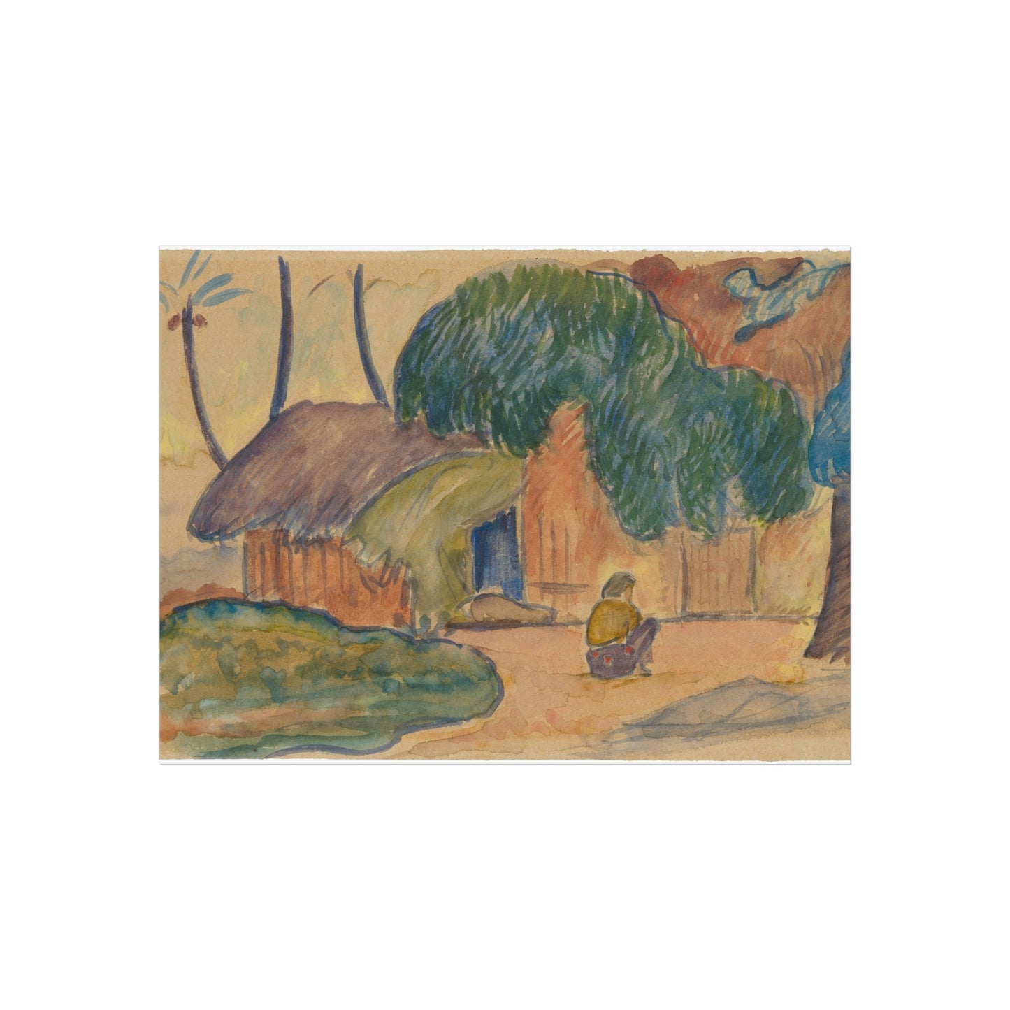 Paul Gauguin - Tahitian Hut | Fine Art Poster