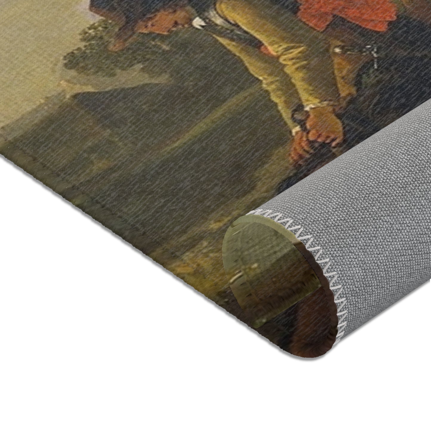 Aelbert Cuyp - Rivierlandschap met ruiters - Google Art Project | Area Rug