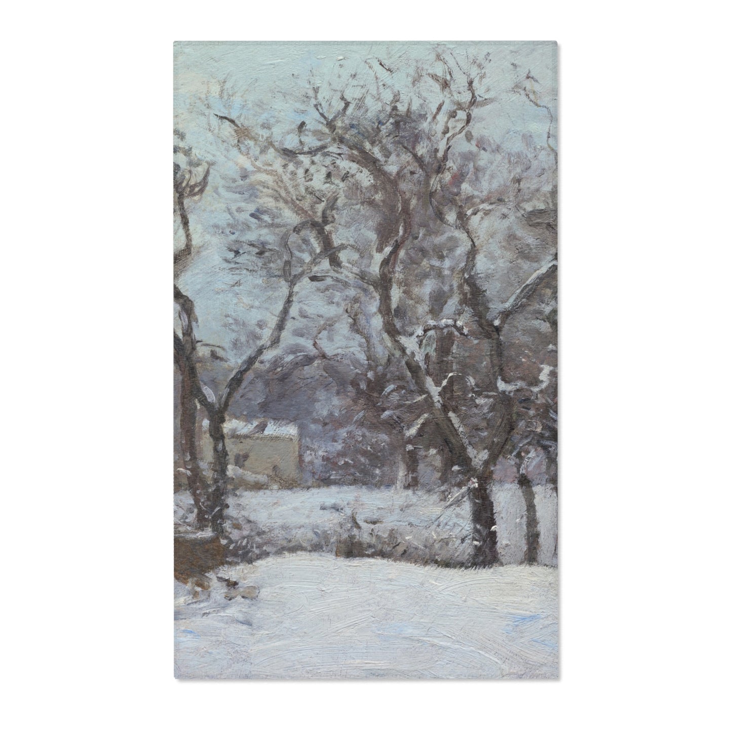 Camille Pissarro - Snow at Louveciennes | Area Rug
