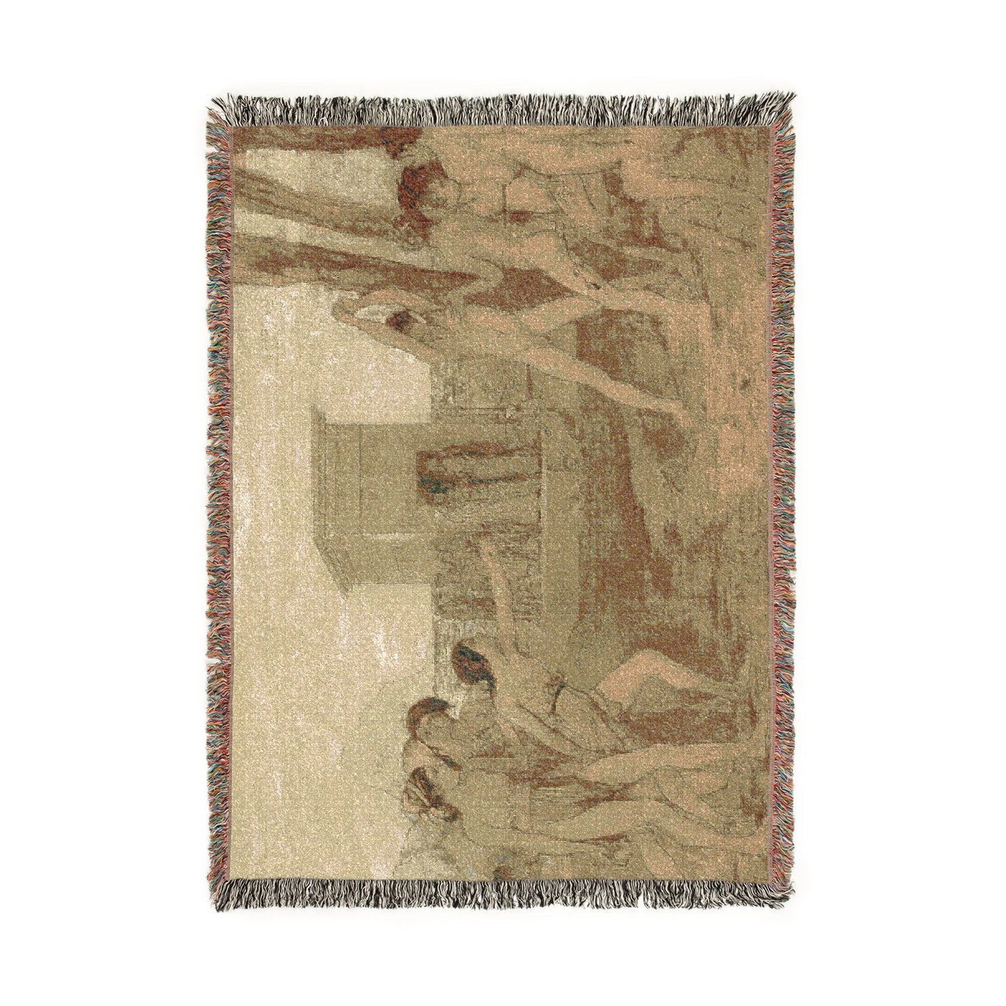 Hilaire Germain Edgar Degas - Young Spartan Girls Challenging Boys | Woven Tapestry Blanket