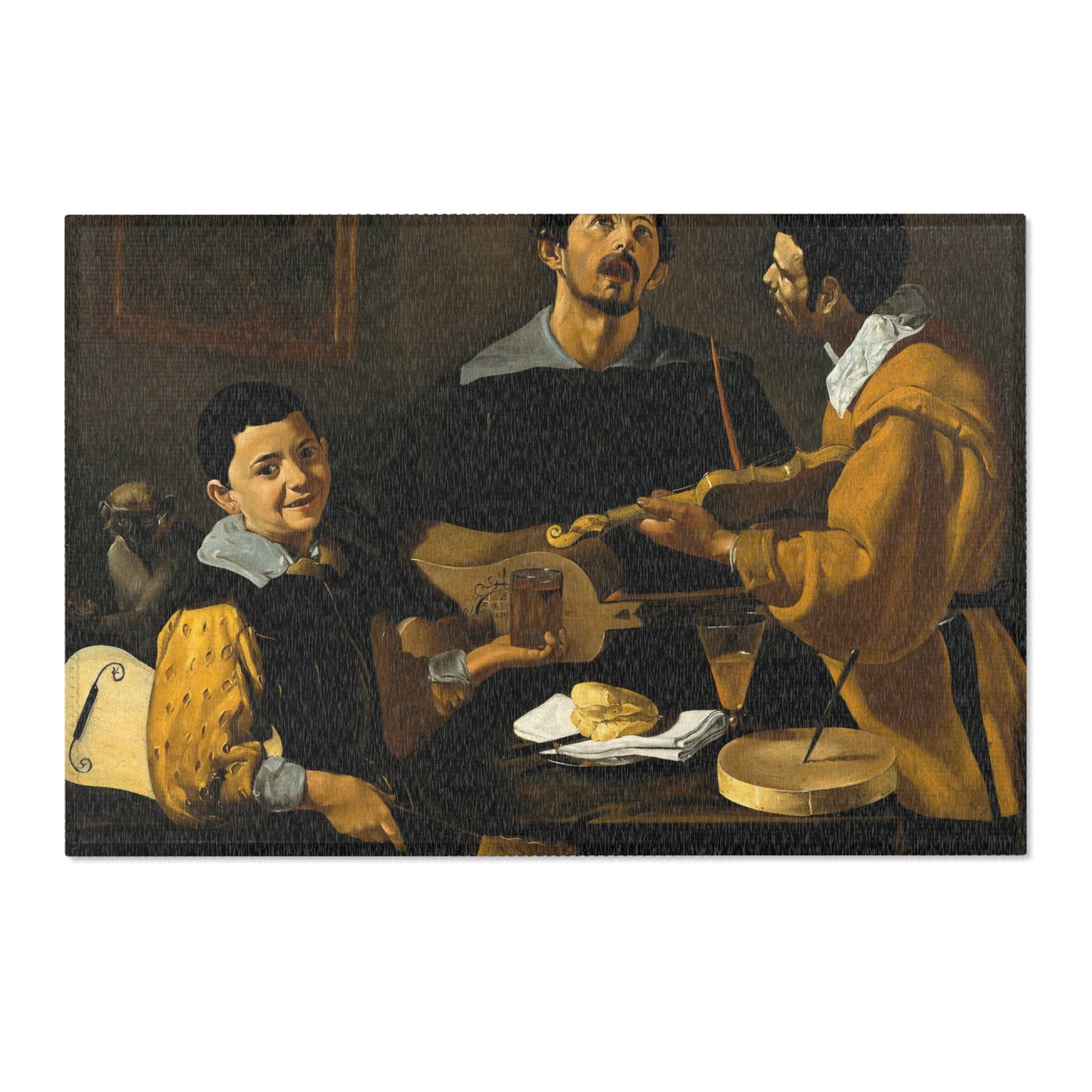 Diego Velázquez - The Three Musicians - Google Art Project | Area Rug