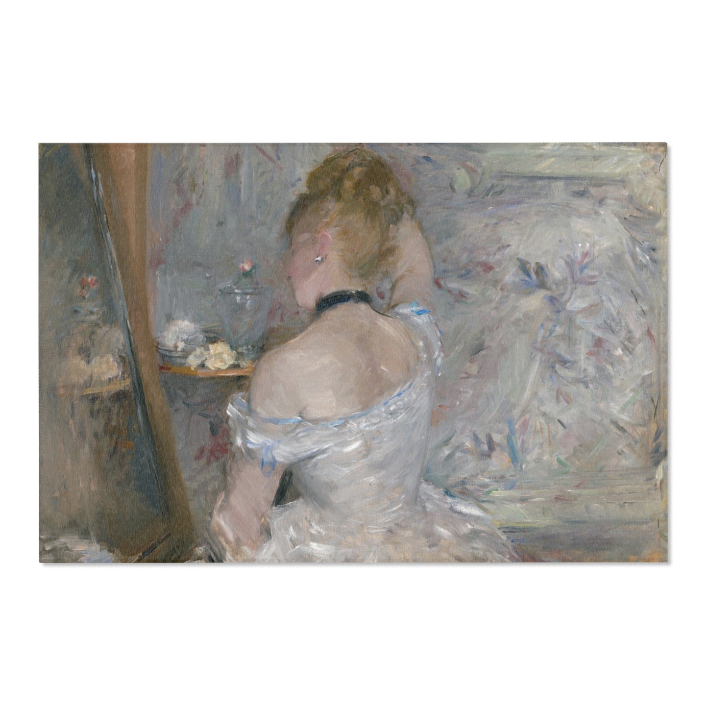 Berthe Morisot - Woman at Her Toilette | Area Rug