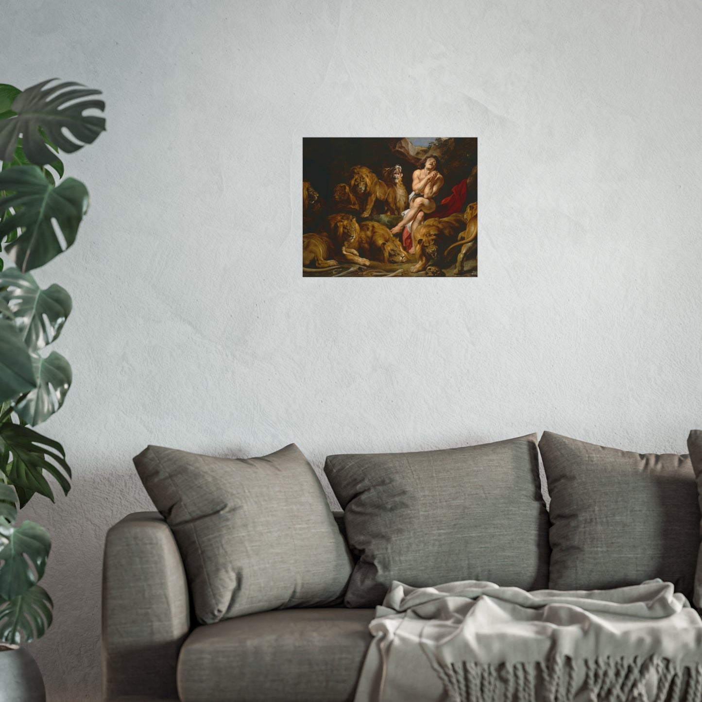Sir Peter Paul Rubens - Daniel in the Lions' Den - Google Art Project | Fine Art Poster