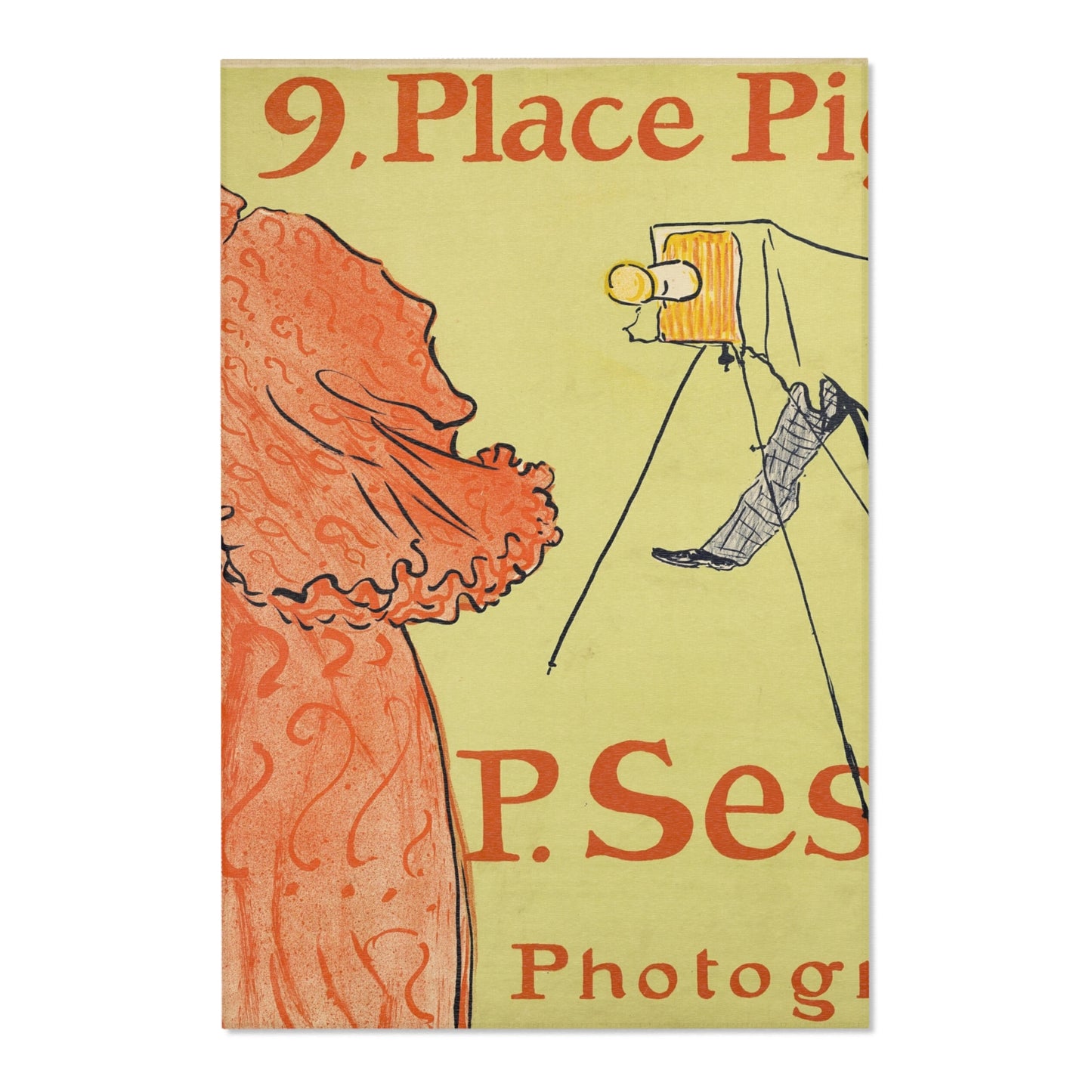 Henri de Toulouse-Lautrec - The Photographer Sescau | Area Rug