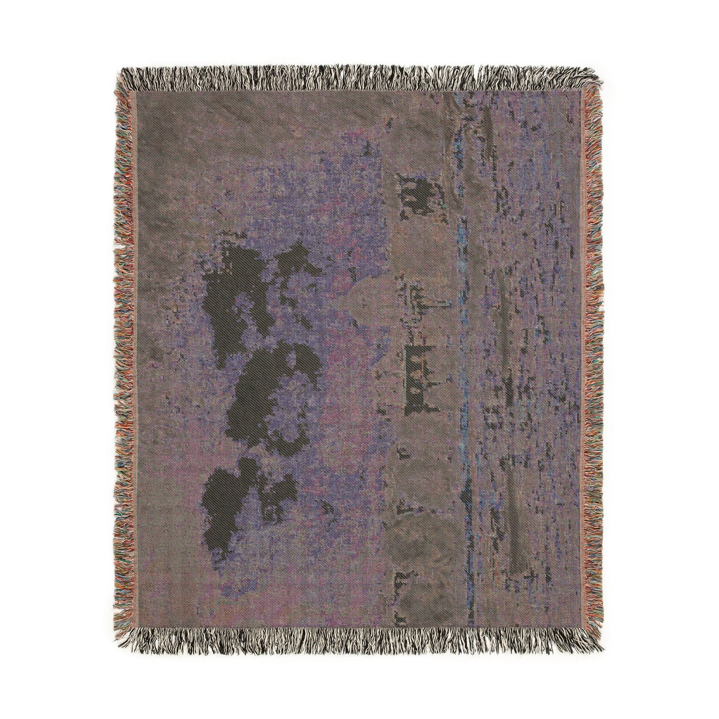 Alfred Sisley - Landscape along the Seine with the Institut de France and the Pont des Arts | Woven Tapestry Blanket