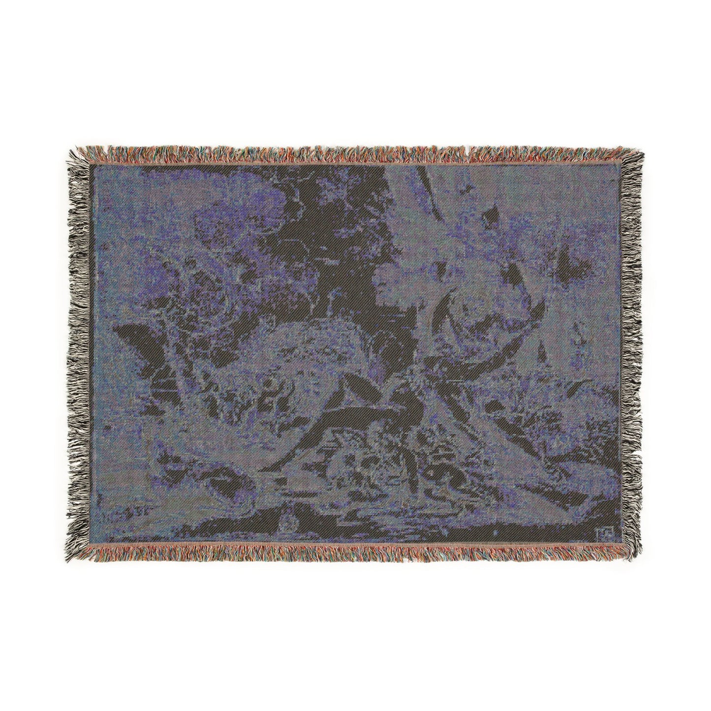Nicolas Poussin - Figures, Chariot and Dog | Woven Tapestry Blanket