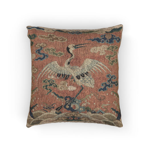 Rank Badge with Crane I Pillow